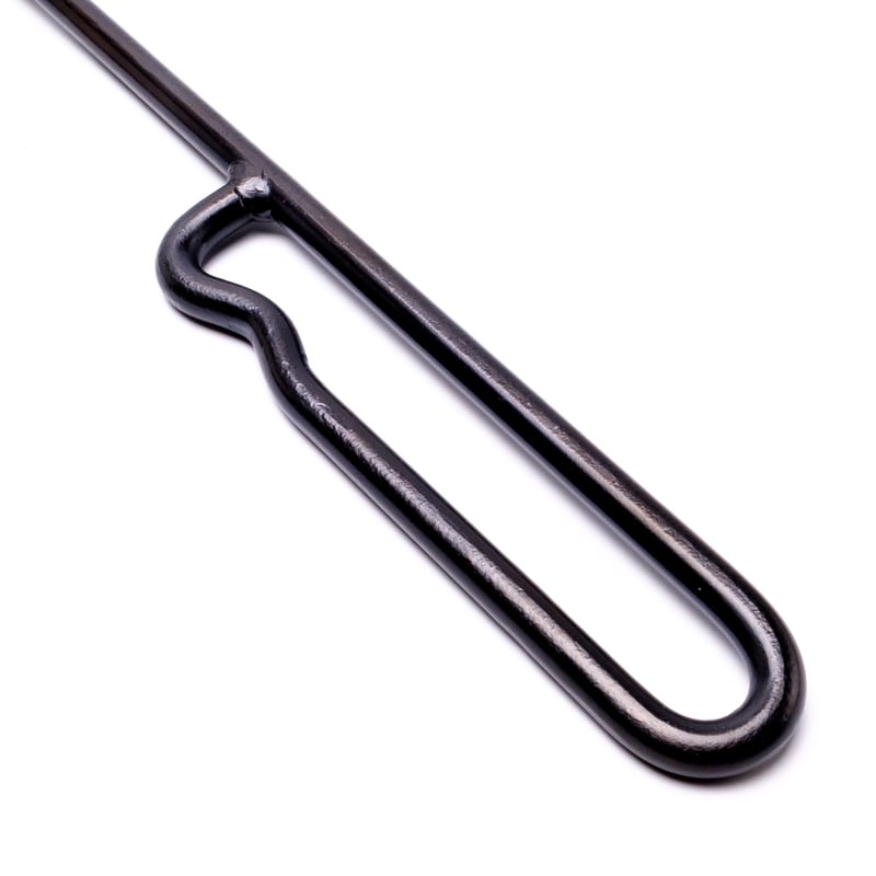 鉄製 手鍛造で作られた手鉤棒 玉掛け作業用 抑え棒 軽量な9mm丸棒