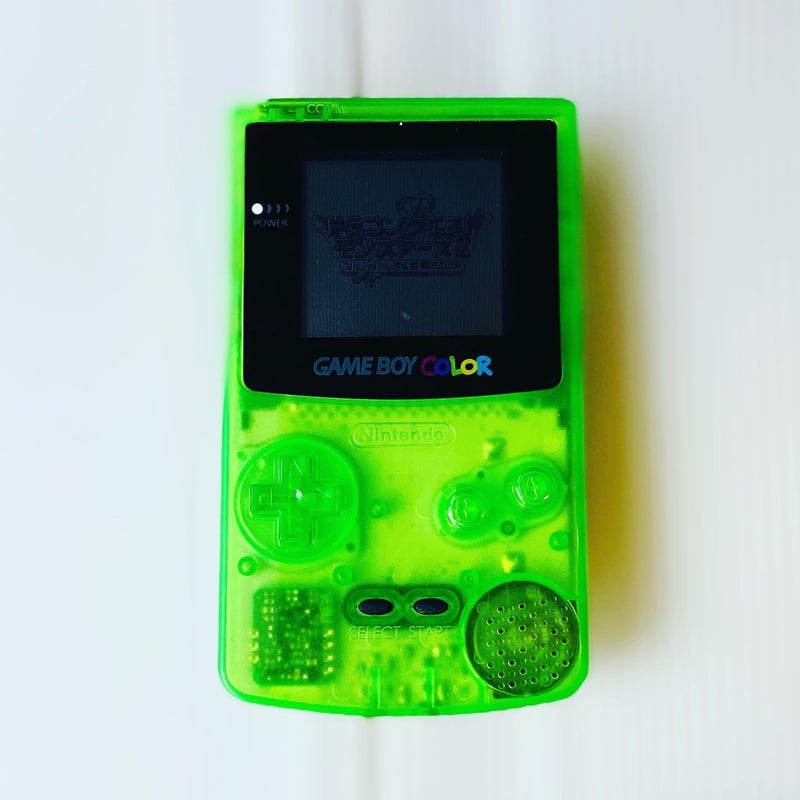 Gameboy Color Transparent Green Custom DMG Sh
