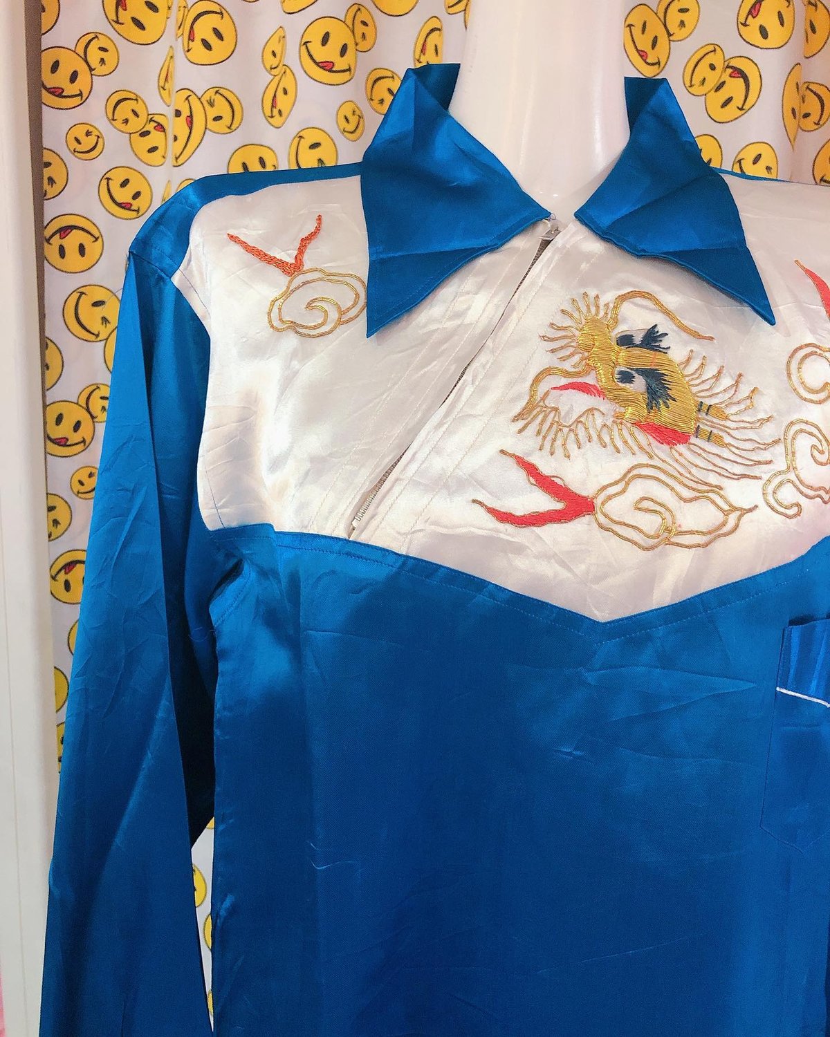 souvenir shirt スカシャツ 40s 50s 40〜50's vintage embroidery souvenir shirt | 古着と