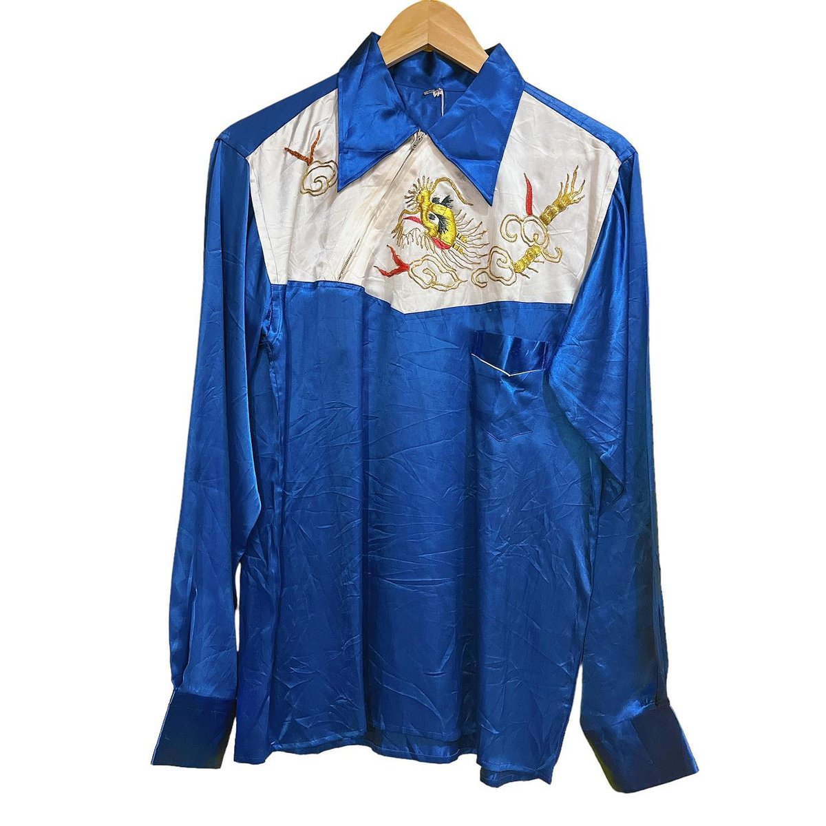 souvenir shirt スカシャツ 40s 50s 40〜50's vintage embroidery souvenir shirt | 古着と