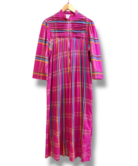 vintage SAYBURY madras plaid dress/4265