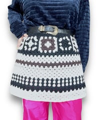 Granny square mini skirt/3553