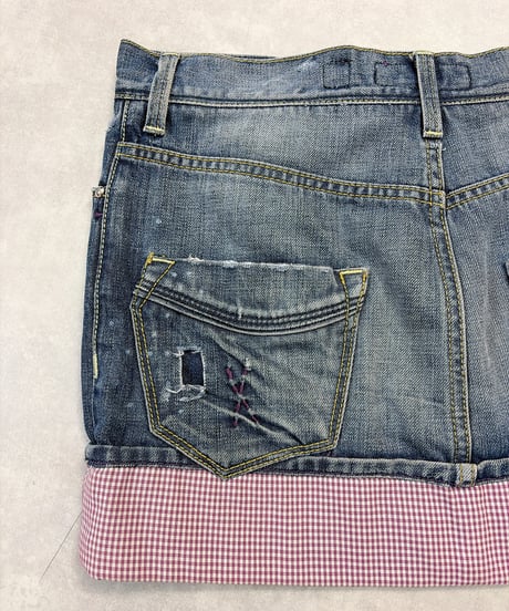 00's LOVE denim skirt/4269