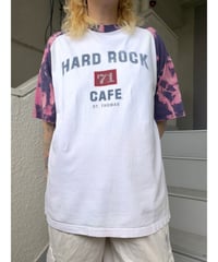 HARD ROCK cafe 後染めブリーチTee/4473