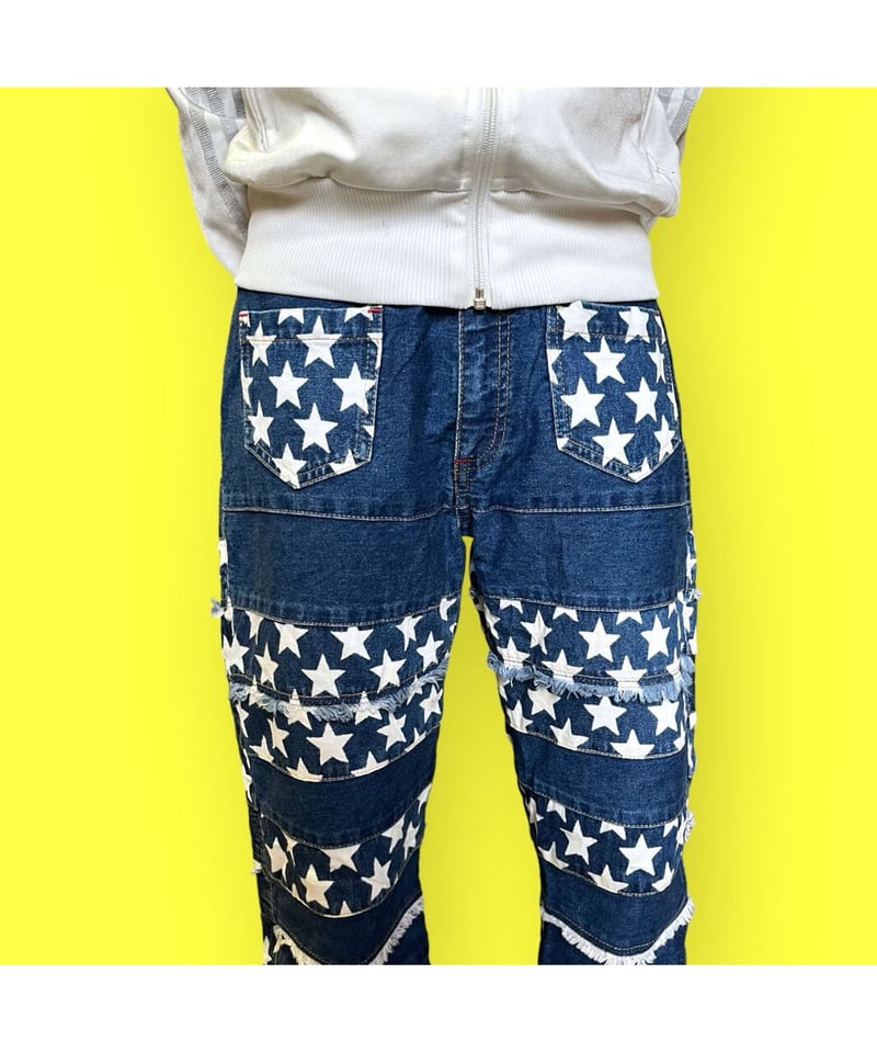 90's 星柄パッチワークデニムパンツ/2508 | WARP webstore