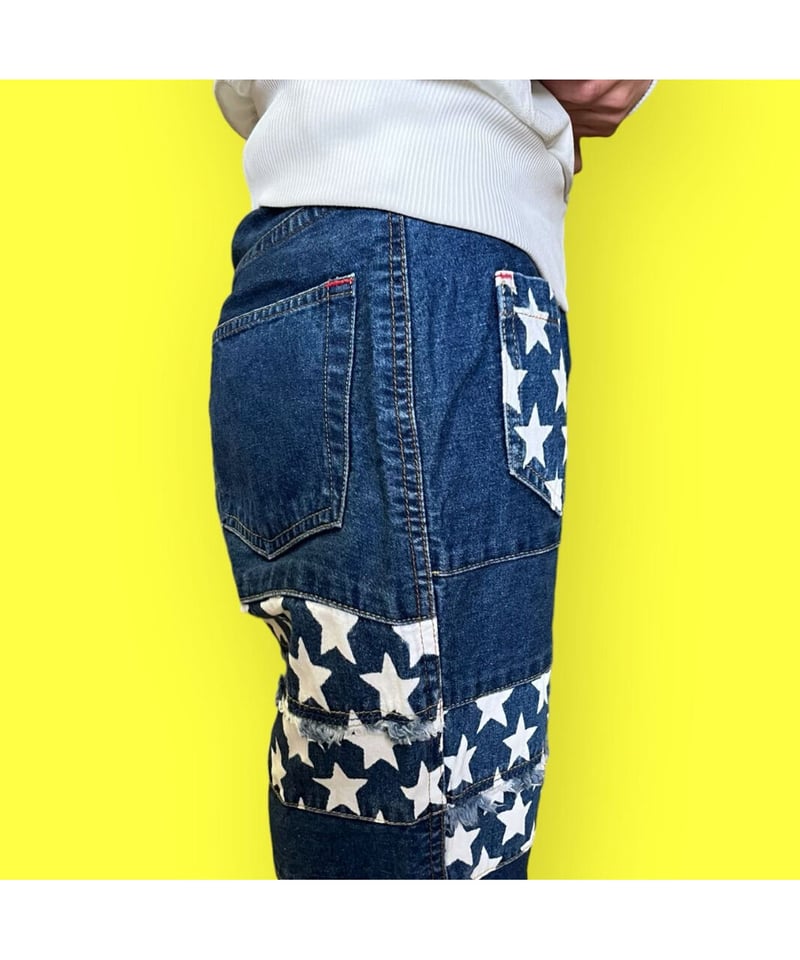 90's 星柄パッチワークデニムパンツ/2508 | WARP webstore