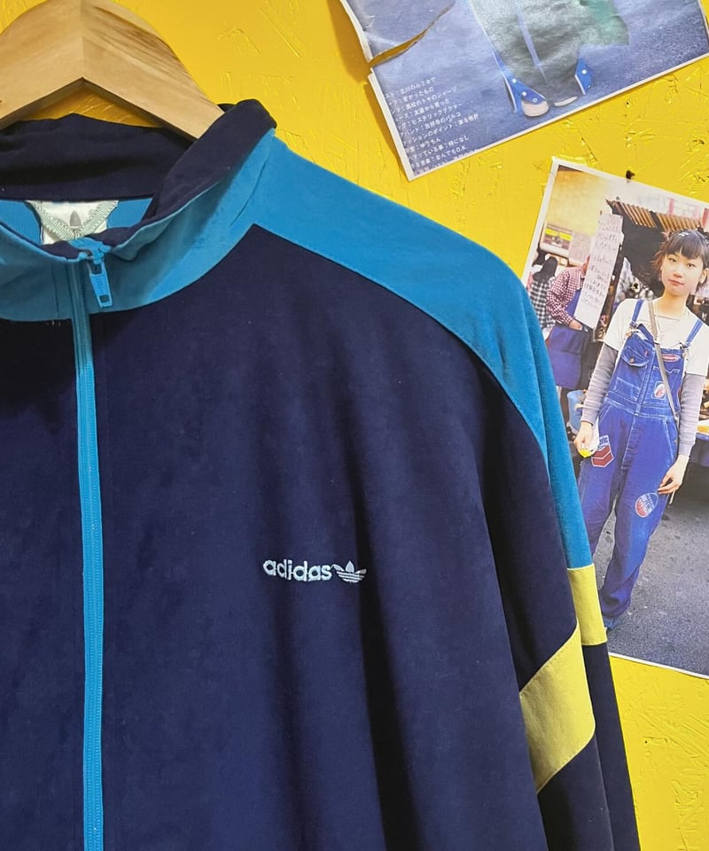西ドイツ製　adidas 80’s vintage ジャージ　US Lサイズ vintage 80s adidas 西ドイツ トラックジャケット Lサイズ相当 - メルカリ