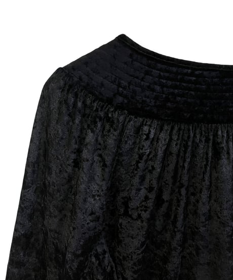 Black velours dress/4200