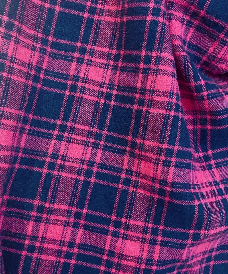 pink×navy チェックパジャマパンツ/2463 | 古着と雑貨パンダ