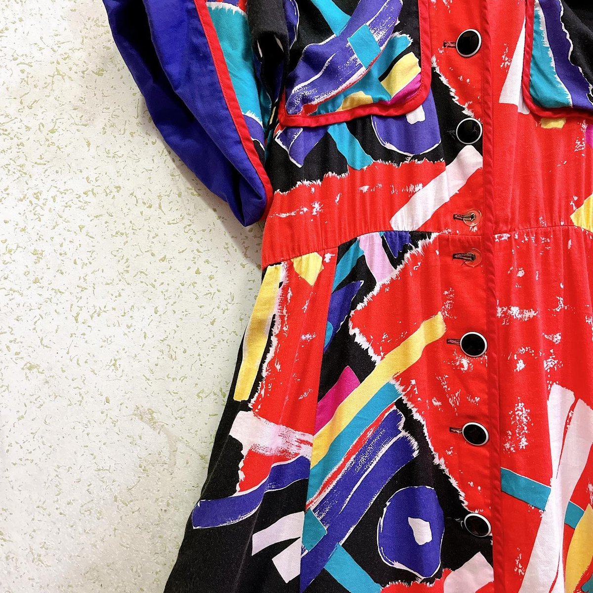 80's JEANNE MARC vintage dress/2185 | WARP webs
