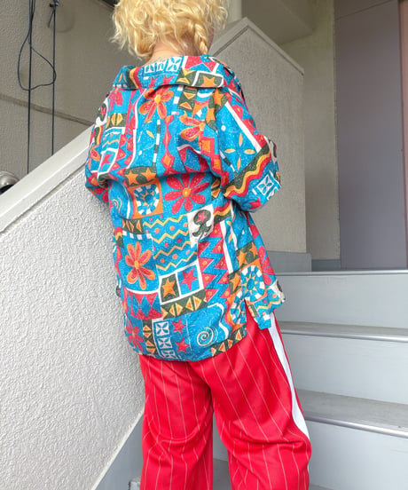 oriental design silk shirt/4459