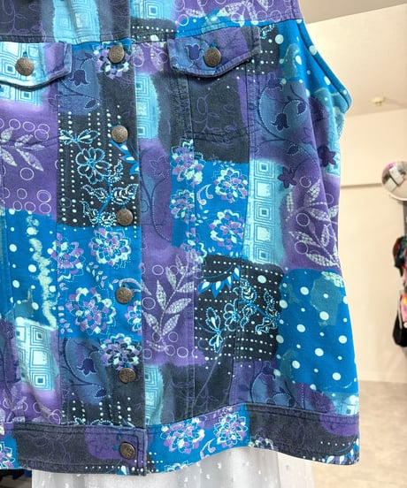 ethnic design vest/4569