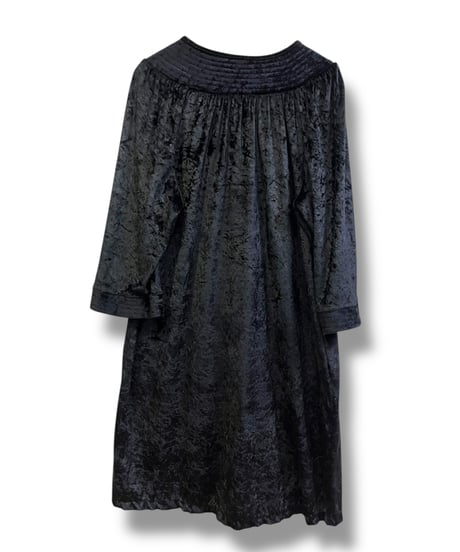 Black velours dress/4200
