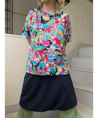 tropical graphic Tee/4445