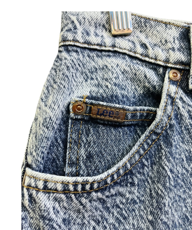 Lee カバーオール ケミカルウォッシュ Lee - 00年代 Lee リー PATD-153438 デニムジャケット ケミカル