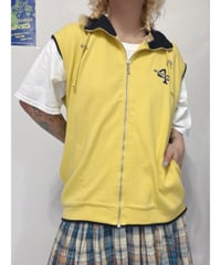 sweat zip vest/4562