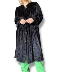 Black velours dress/4200