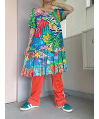 90's JAMS WARLD print dress/4510