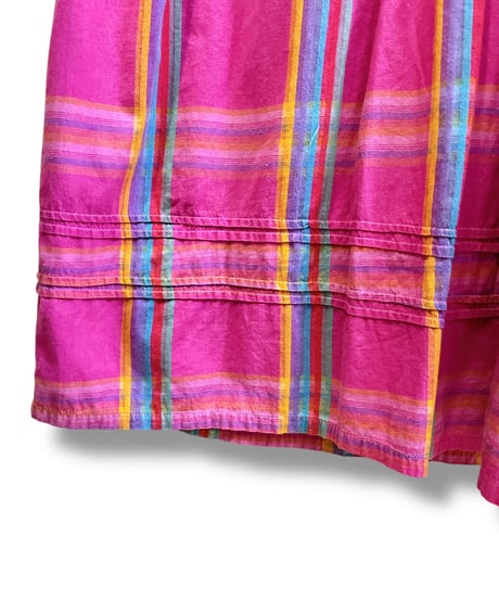 vintage SAYBURY madras plaid dress/4265