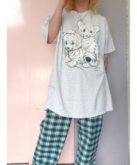 90's USA製 White Tiger Tee/4446