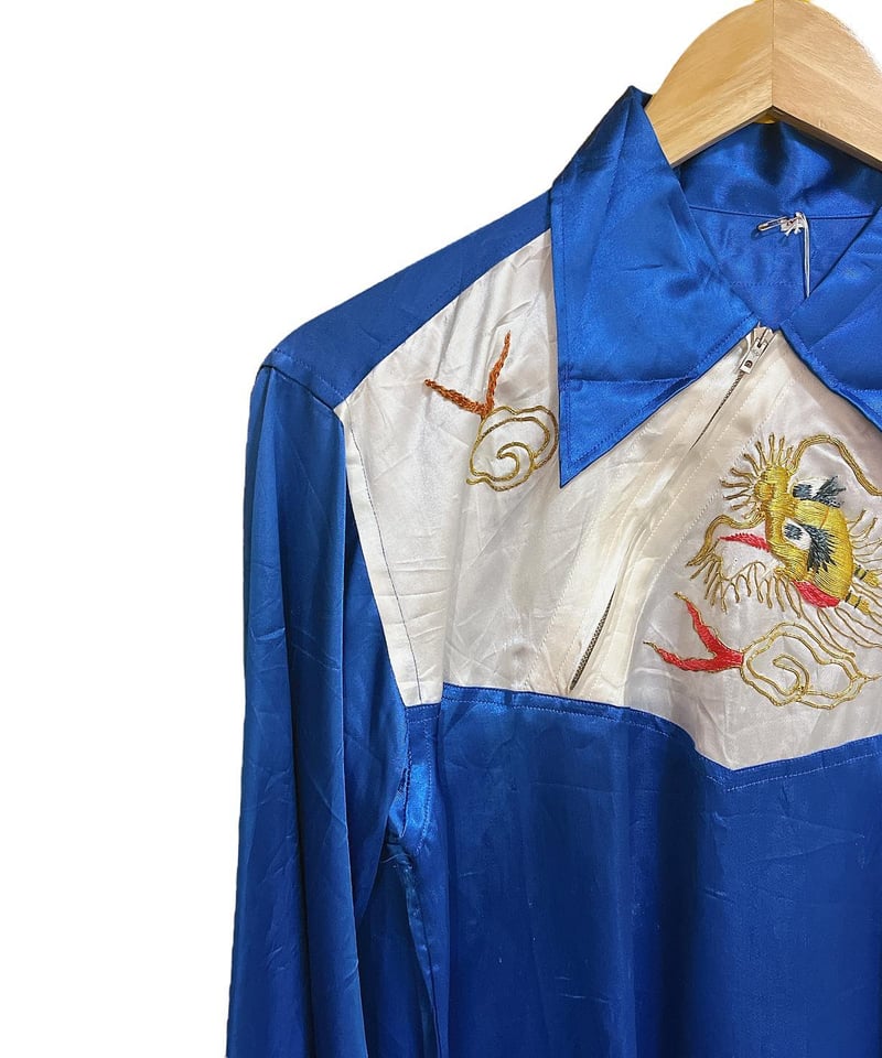 40〜50's vintage embroidery souvenir shirt | 古着と