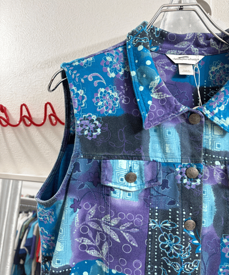ethnic design vest/4569