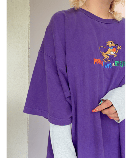 Greyhounds dog embroidery Tee/4462