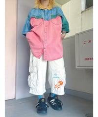 90's crazy pattern shirt/4488