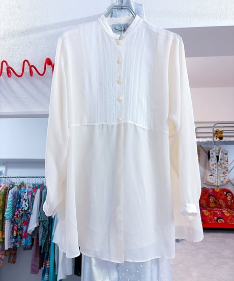 Natural off white sheer blouse/4532