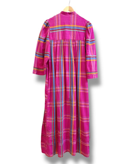 vintage SAYBURY madras plaid dress/4265