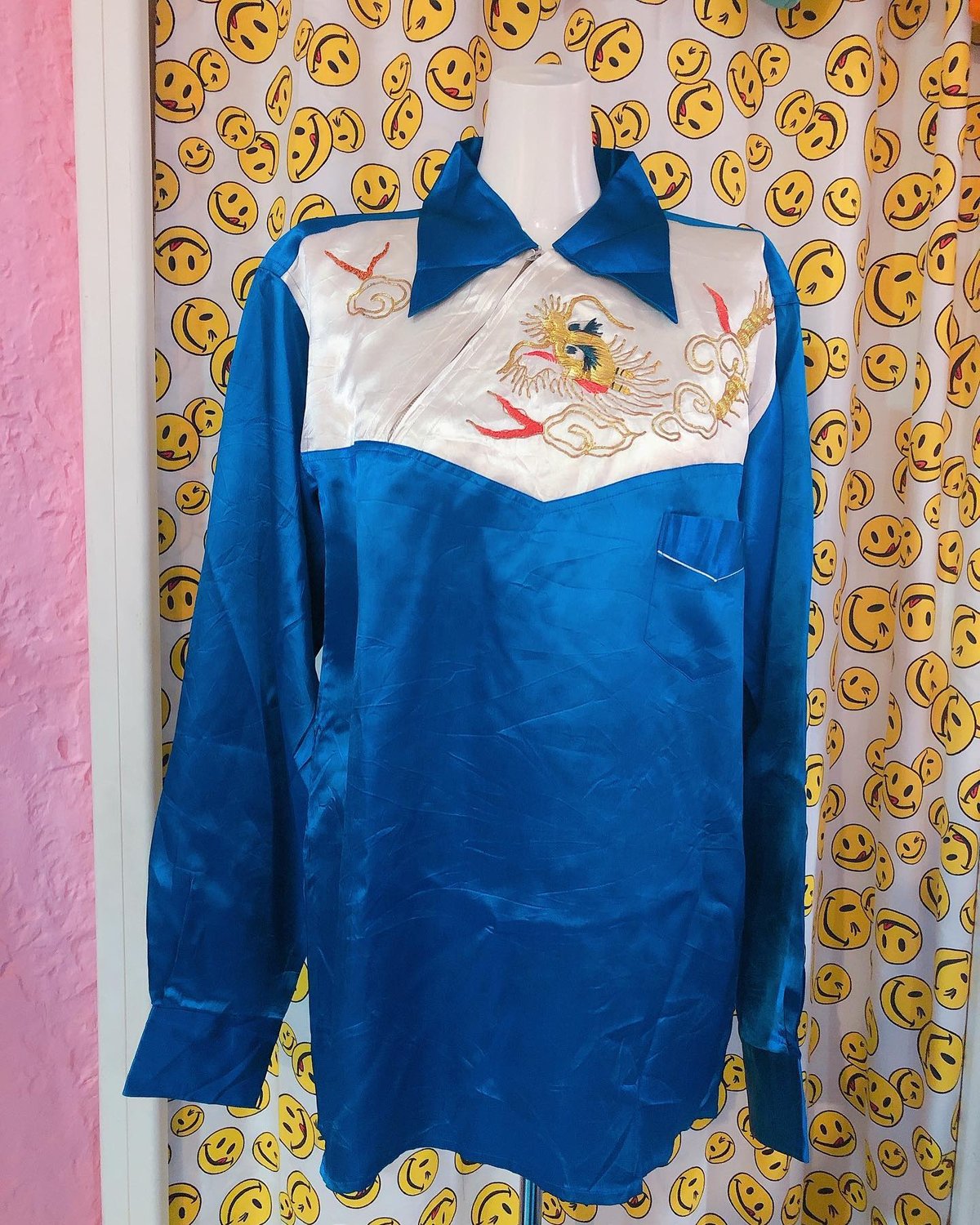 40〜50's vintage embroidery souvenir shirt | 古着と