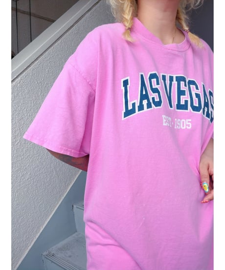 LASVEGAS pink BIG Tee/4463