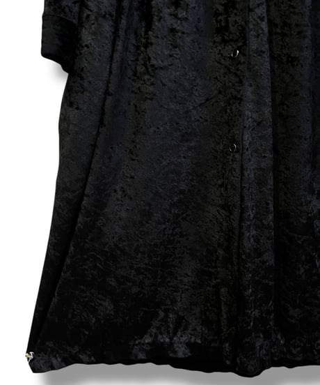Black velours dress/4200