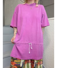 Drawstring T-shirt dress/4496