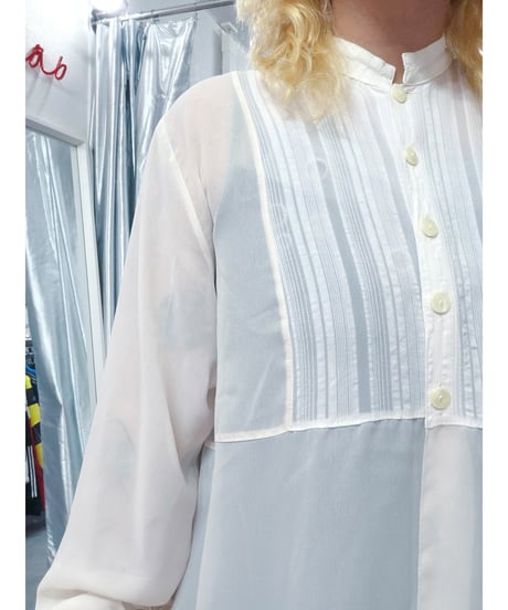 Natural off white sheer blouse/4532