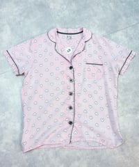 Heart print pajamas shirt/4474