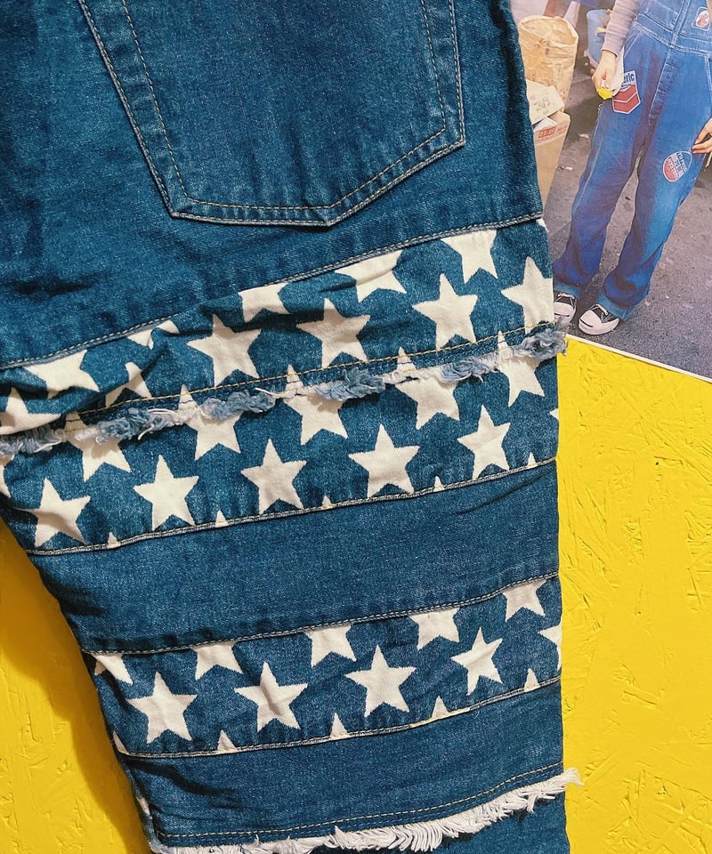 90's 星柄パッチワークデニムパンツ/2508 | WARP webstore