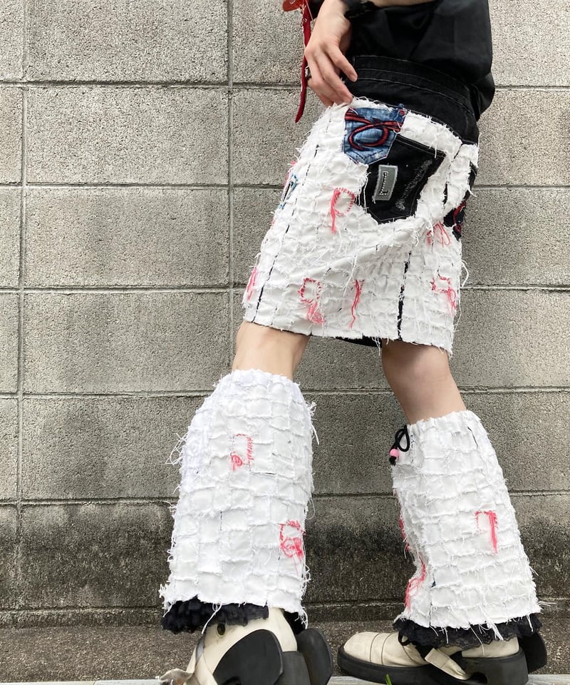 バンダナ柄スカート、レッグウォーマーセット バンダナ柄スカート、レッグウォーマーセット バンダナ柄