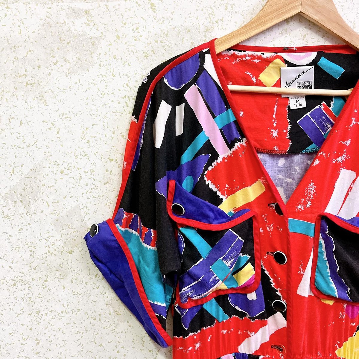 80's JEANNE MARC vintage dress/2185 | WARP webs