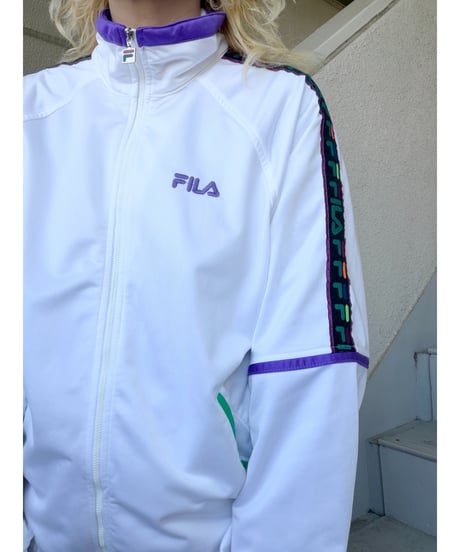 90's FILA Logo Tape track jacket/4391