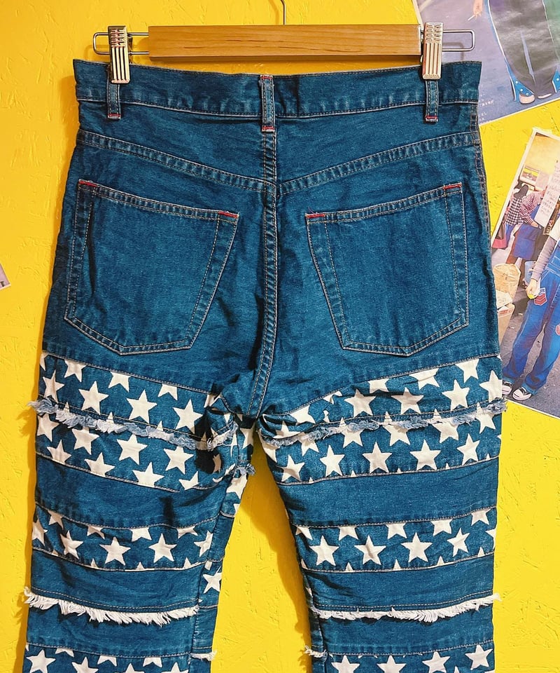 90's 星柄パッチワークデニムパンツ/2508 | WARP webstore