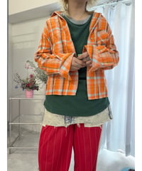 Orange checked shirt/4339