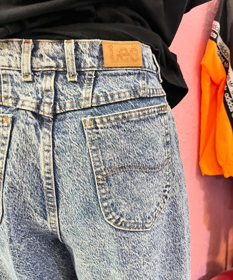 Lee カバーオール ケミカルウォッシュ Lee - 00年代 Lee リー PATD-153438 デニムジャケット ケミカル