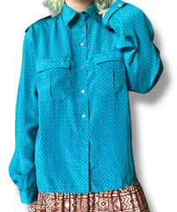 Dot print blouse/4126