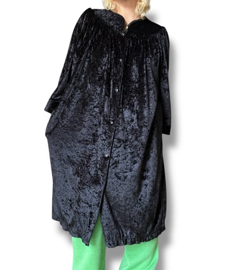 Black velours dress/4200
