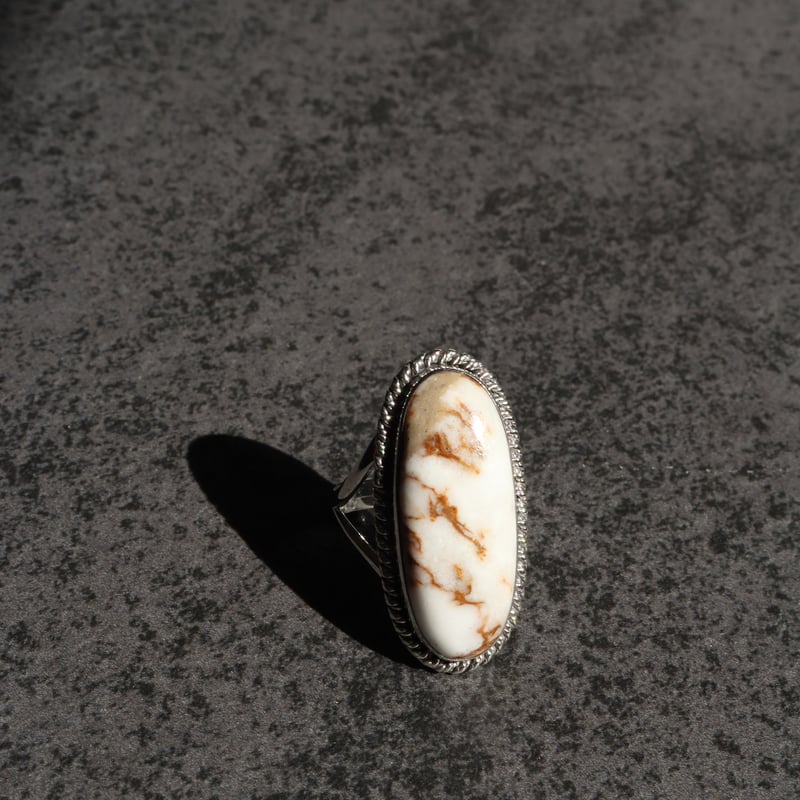 オーバル型ビッグ 天然石リング (R435) | 天然石ジュエリー