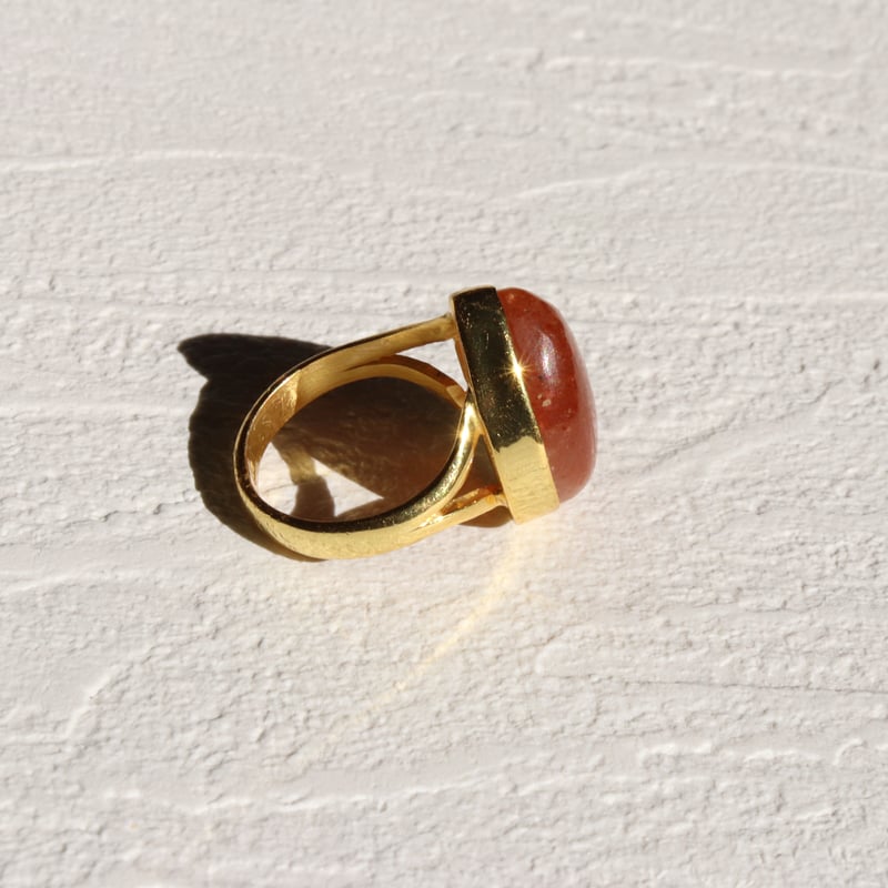 ドロップ天然石リングGold ストーンリング(R368) | 天然石 ドロップ天然石リングGold ストーンリング(R368) | 天然石