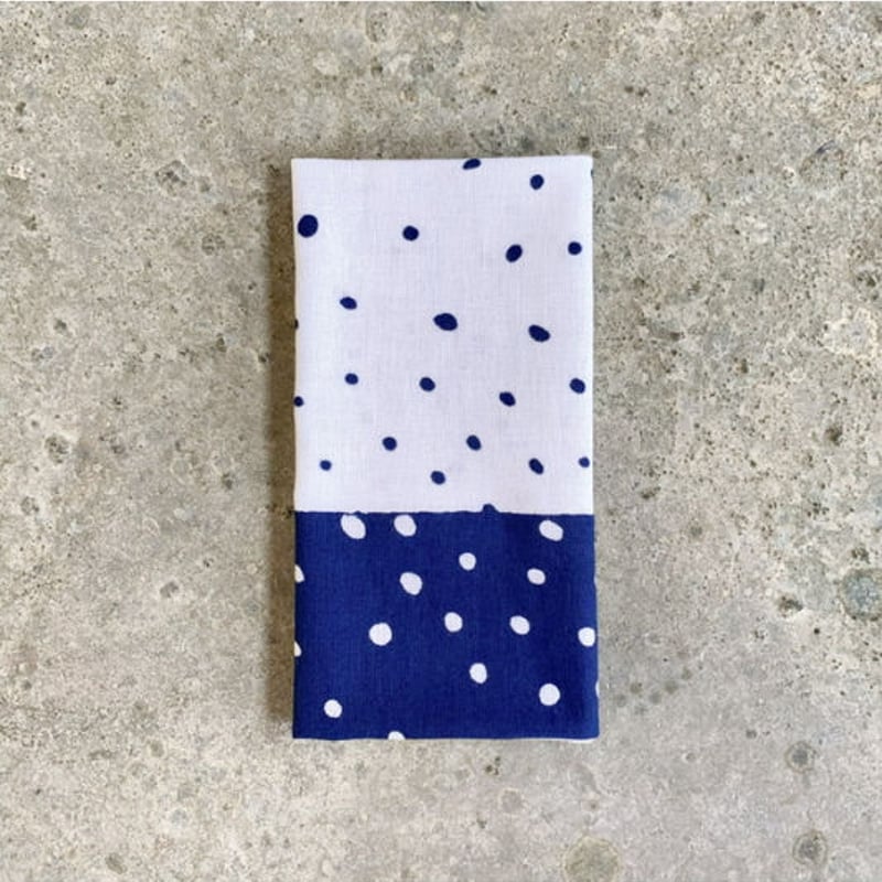 帯水玉手ぬぐい -濃色- | 天野紺屋