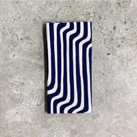 モダン縞手ぬぐい　-濃色-