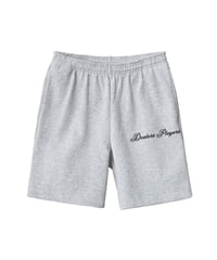 DEALERS PLAYERS/ Printed Script Logo Sweat Shorts (Ash)